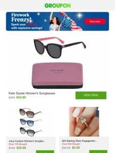 Kate Spade Women’s Sunglasses and More