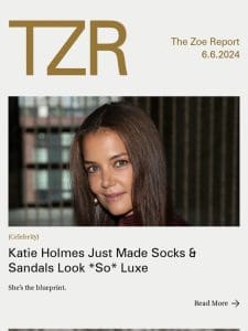 Katie Holmes Just Made Socks & Sandals Look *So* Luxe