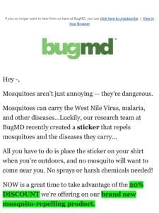 Keep mosquitoes away with this weird “sticker”