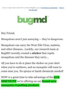 Keep mosquitoes away with this weird “sticker”