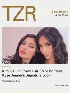 Kim K’s Bold New Hair Color Borrows Kylie Jenner’s Signature Look