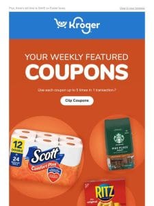 Knock， Knock ? Weekly Digital Coupons Are Here | Last-minute Easter Buys