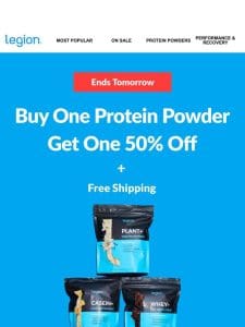 [LAST CHANCE] 50% off protein powders