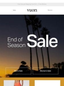 LAST CHANCE: End of Season Sale