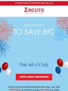 LAST CHANCE: Independence Day Sale Ends Soon