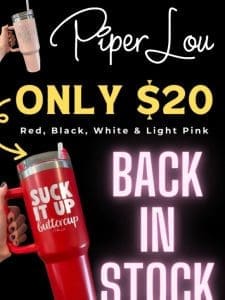 LAST CHANCE to save the most! $20 40oz tumblers!!