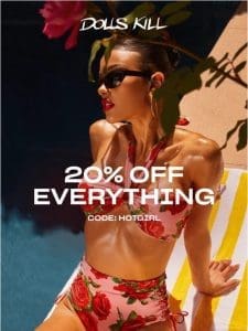 LAST CHANCE… 20% OFF!!