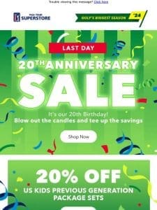 LAST DAY: Anniversary Sale ?