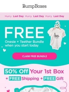 LAST DAY to claim your FREE Bundle ($30 value)