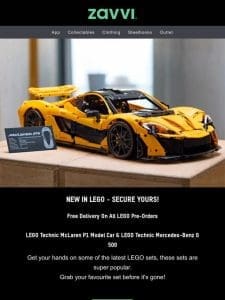 LEGO Release Alert – New Lines! Including Mclaren P1 & Mercedes G500! [Free Delivery – Limited Time Only]