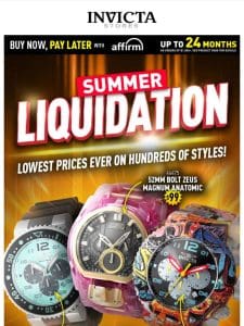 LIQUIDATION DEALS⚠️ Top Watches， ROCK BOTTOM PRICES❗️