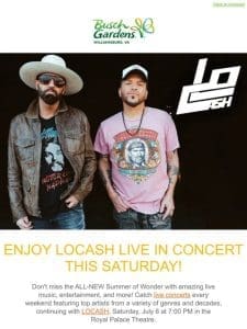 LOCASH LIVE in Concert This Saturday