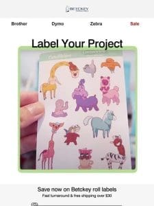 Label Your Project – 12% OFF
