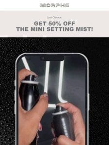 Last Chance   50% Off Mini Setting Mist