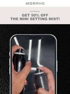 Last Chance   50% Off Mini Setting Mist