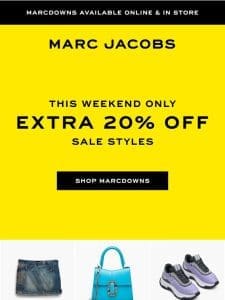 Last Chance   Additional 20% Off All Marcdown Styles Ends Tonight