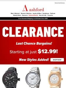 Last Chance Clearance Deals!