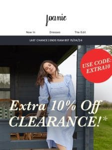 ? Last Chance: Extra 10% Off Clearance