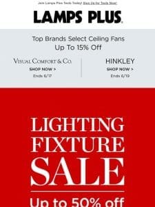 Last Chance! Lighting Sale Up to 50% Off