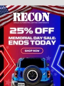 Last Chance: Shop Our Memorial Day Sale