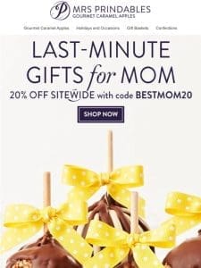 Last Chance for 20% Mother’s Day Gifts ?