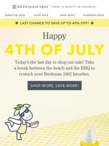 Last Chance for 4th of July Deals!