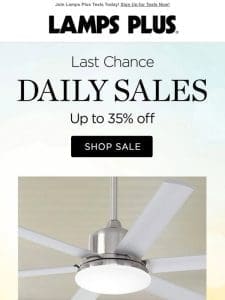 Last Chance on Daily Sale Styles