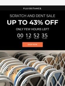 Last Chance to SAVE BIG with our Scratch & Dent Sale!