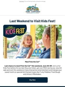 Last Weekend to Meet Pete the Cat™