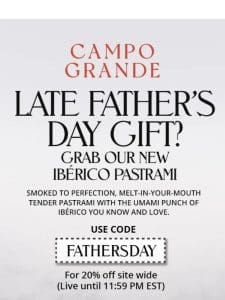 Late Father’s Day gift? Grab our new Ibérico Patrami! ?