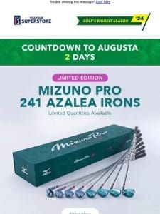 ?Launch Alert: Limited Edition Mizuno Azalea Irons ?