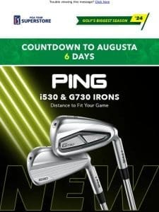 ?Launch Alert: PING i530 & i730 Available NOW