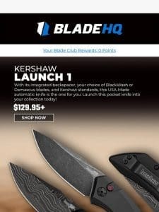 Launch into action with this USA made Kershaw!