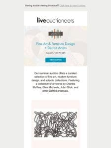 Le Shoppe Auction House | Fine Art & Furniture Design + Detroit Artists