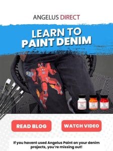 Learn to Paint Denim! ?? DIY & Upcycle with Angelus