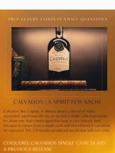 Learning From Past Releases | Coquerel Calvados
