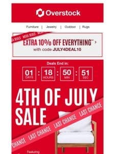 Less Than 48hrs of 4th of July Savings Left ⏰