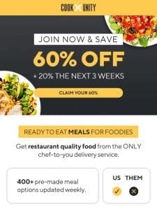 ?? Level Up Your Meals & Savings! 60% OFF + Gift inside ?