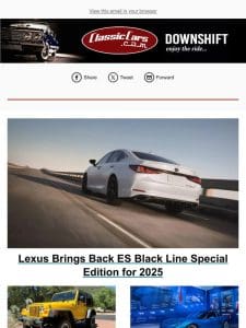 Lexus Brings Back ES Black Line Special Edition for 2025