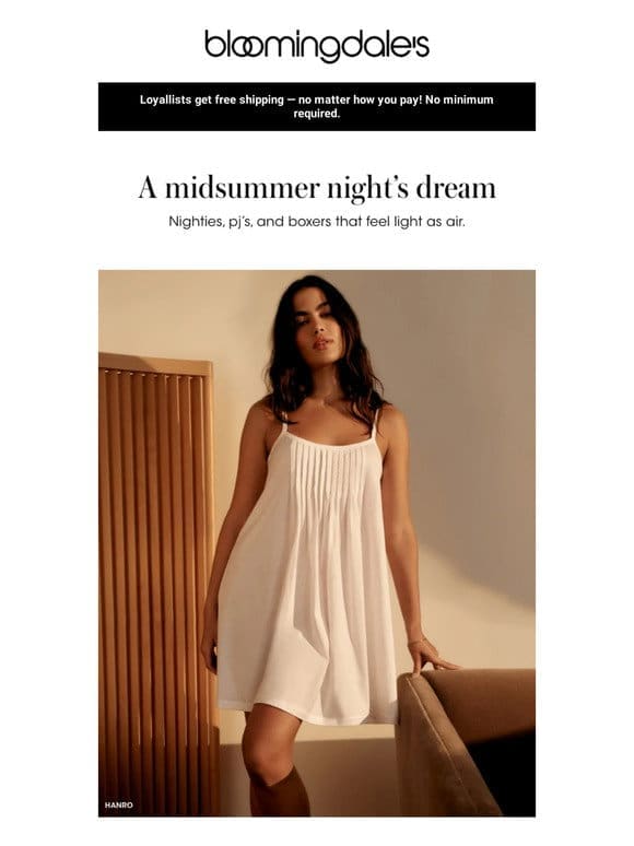 Light-as-air sleepwear