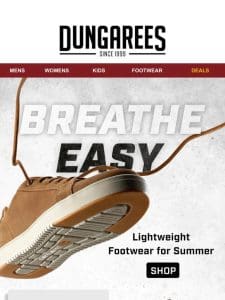 Lightweight， Breathable Footwear