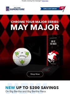 Limited Edition Drop: Callaway Chrome Tour May Major Golf Ball