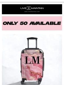 ? Limited Edition – Pink Marble Marble Suitcase