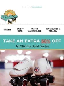 Limited Stock Alert: 50% Off Slightly Used Skates