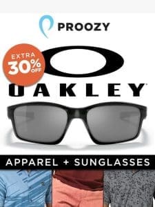 Limited Time Only: 30% Off Oakley Gear