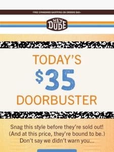 Loading …   $35 DOORBUSTERS