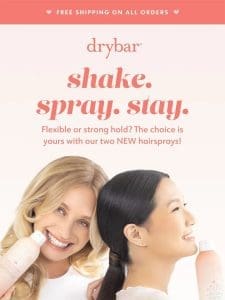 Lock in your look with 2 NEW hairsprays