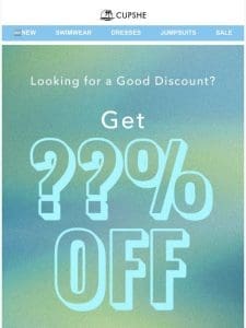 Looking for a Good Discount?