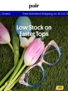 Low Stock on Easter Tops