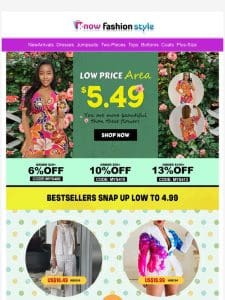 Low price area | Low To $5.49